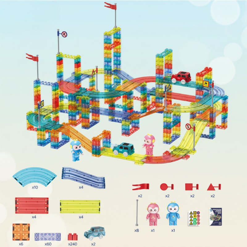 SmartTrack– Bauen&Spielen– Magnetische Kreativwege 348 Stück | Pädagogisches Holzspielzeug SmartTrack– Bauen&Spielen– Magnetische Kreativwege 348 Stück | Pädagogisches Holzspielzeug von Mein Kleines Baby