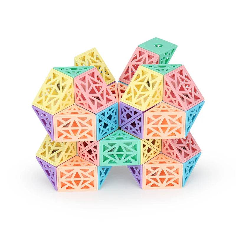 Snake Cube Set™ - Bauen, Drehen&Erforschen - Baustein-Set 36 Teile | Pädagogisches Holzspielzeug von Mein Kleines Baby