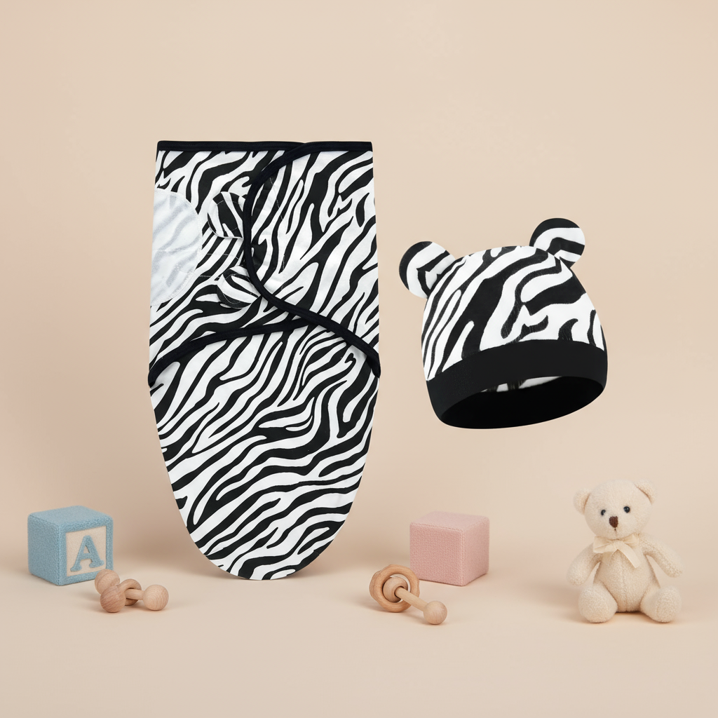 SnuggleBear– Weich&warm– Babywickeldecke Zebra | Pädagogisches Holzspielzeug SnuggleBear– Weich&warm– Babywickeldecke Zebra | Pädagogisches Holzspielzeug von Mein Kleines Baby