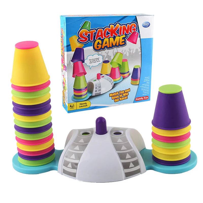 Speed Stacker™ - Rennen um die Spitze - Stapelspiel | Pädagogisches Holzspielzeug von Mein Kleines Baby