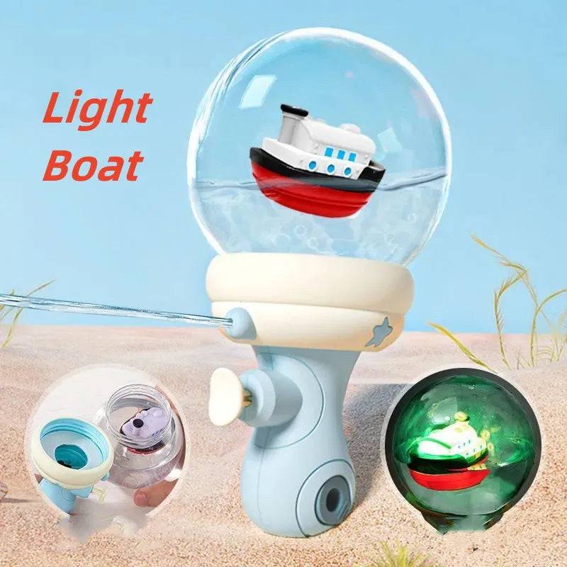 Splash Buddies™ - Wasserspaß für Kinder - Wasserpistole Boot (inkl. Licht) | Pädagogisches Holzspielzeug von Mein Kleines Baby