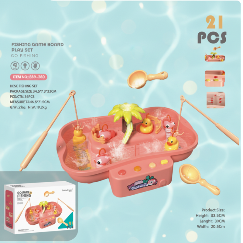 SplashCatch – Motorik & Spaß - Entenküken-Angelspiel Rosa Fisch & Ente | Pädagogisches Holzspielzeug SplashCatch – Motorik & Spaß - Entenküken-Angelspiel Rosa Fisch & Ente | Pädagogisches Holzspielzeug von Mein Kleines Baby