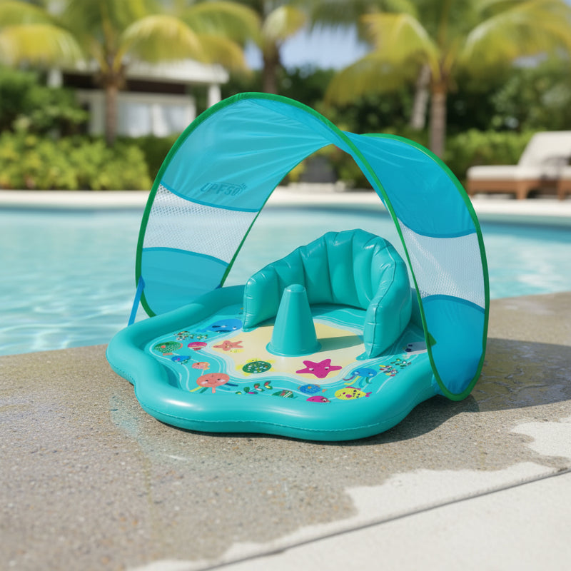 SplashPlay – Sicher & unterhaltsam – Baby-Planschbecken mit Sonnenschutz | Pädagogisches Holzspielzeug SplashPlay – Sicher & unterhaltsam – Baby-Planschbecken mit Sonnenschutz | Pädagogisches Holzspielzeug von Mein Kleines Baby