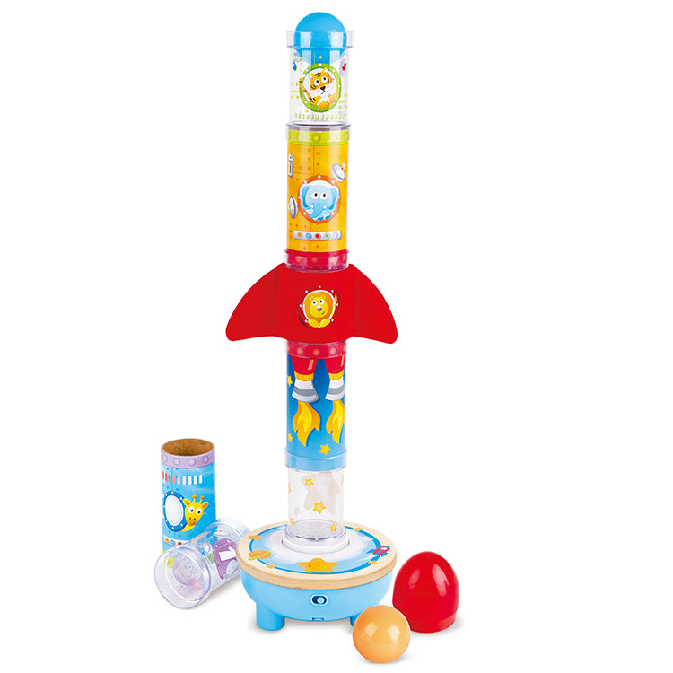 Stack Rocket™ - Spaß der abhebt - Stapelbare Rakete | Pädagogisches Holzspielzeug von Mein Kleines Baby