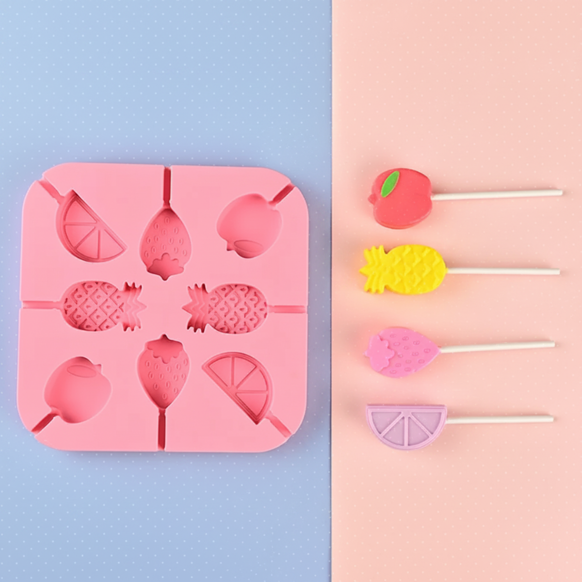 SweetPop – Bewusst verwöhnen – Silikon-Lutscher-Formen-Set Obst | Pädagogisches Holzspielzeug SweetPop – Bewusst verwöhnen – Silikon-Lutscher-Formen-Set Obst | Pädagogisches Holzspielzeug von Mein Kleines Baby