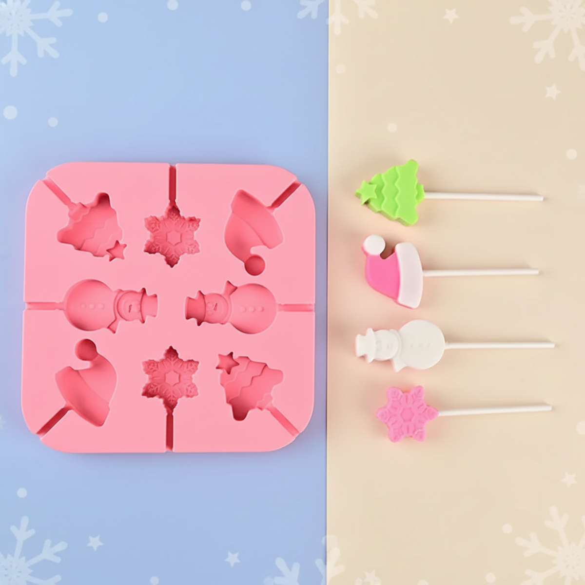 SweetPop – Bewusst verwöhnen – Silikon-Lutscher-Formen-Set Weihnachten | Pädagogisches Holzspielzeug SweetPop – Bewusst verwöhnen – Silikon-Lutscher-Formen-Set Weihnachten | Pädagogisches Holzspielzeug von Mein Kleines Baby