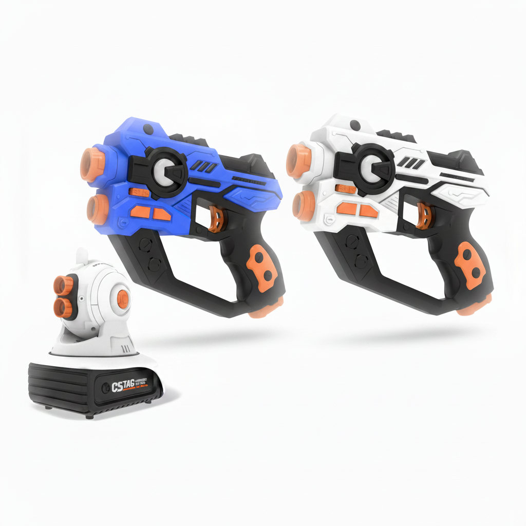 TargetPro – Wettkampf & Abenteuer – Laser-Schießspiel-Set mit Pistolen Kampfblaster | Pädagogisches Holzspielzeug TargetPro – Wettkampf & Abenteuer – Laser-Schießspiel-Set mit Pistolen Kampfblaster | Pädagogisches Holzspielzeug von Mein Kleines Baby
