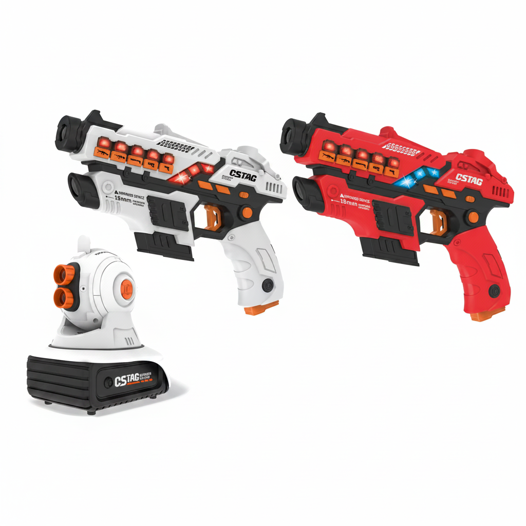 TargetPro – Wettkampf & Abenteuer – Laser-Schießspiel-Set mit Pistolen Taktischer Blaster | Pädagogisches Holzspielzeug TargetPro – Wettkampf & Abenteuer – Laser-Schießspiel-Set mit Pistolen Taktischer Blaster | Pädagogisches Holzspielzeug von Mein Kleines Baby