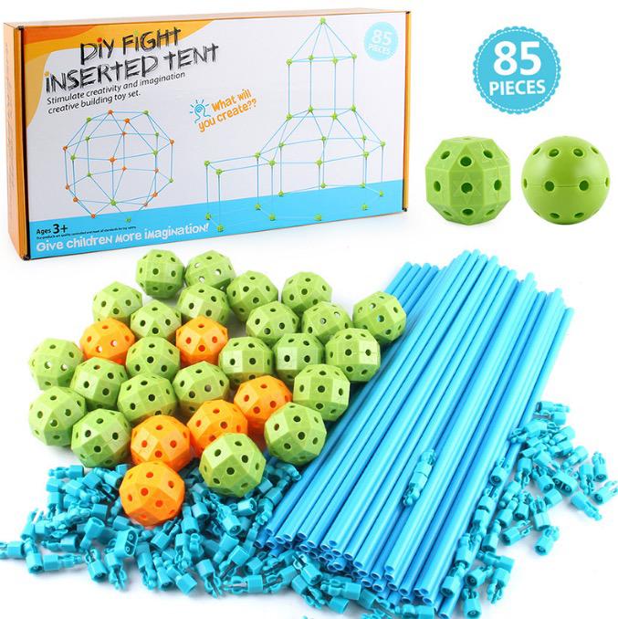 Tent Building Kit™ - Bauen Sie Ihr eigenes Zelt - Zeltbausatz 85 Stück GRATIS - €64.95 - fast ausverkauft | Pädagogisches Holzspielzeug von Mein Kleines Baby