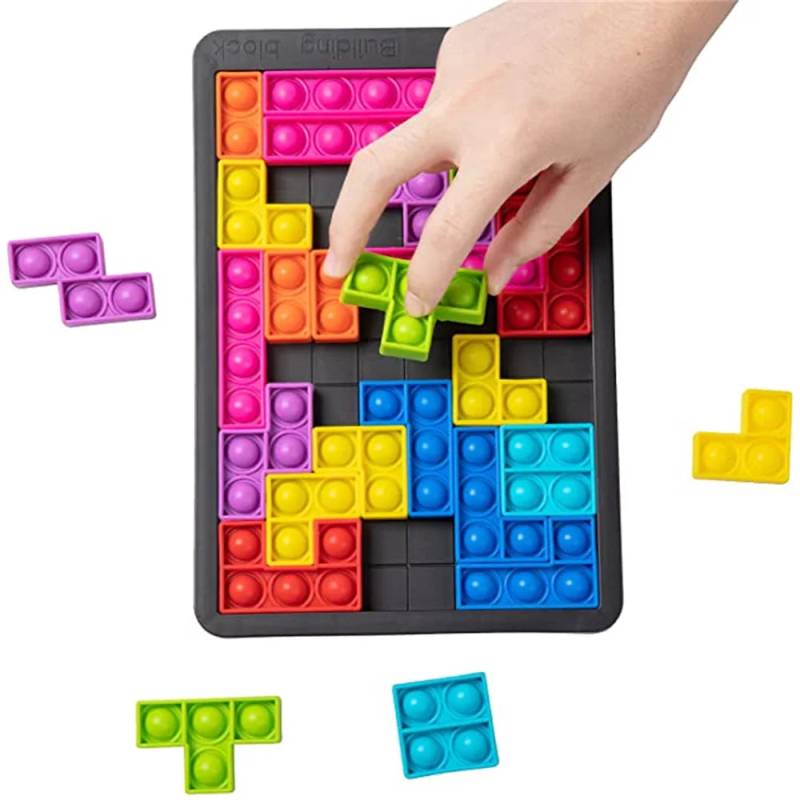Tetris Fidget™ -  Fidget Spaß- Entspannungsspielzeug | Pädagogisches Holzspielzeug von Mein Kleines Baby
