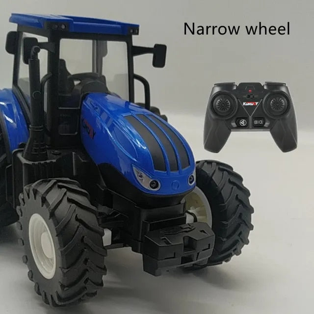 Tractor Ride™ - Entdecken Sie das Landleben - RC Tractor Blau | Pädagogisches Holzspielzeug von Mein Kleines Baby