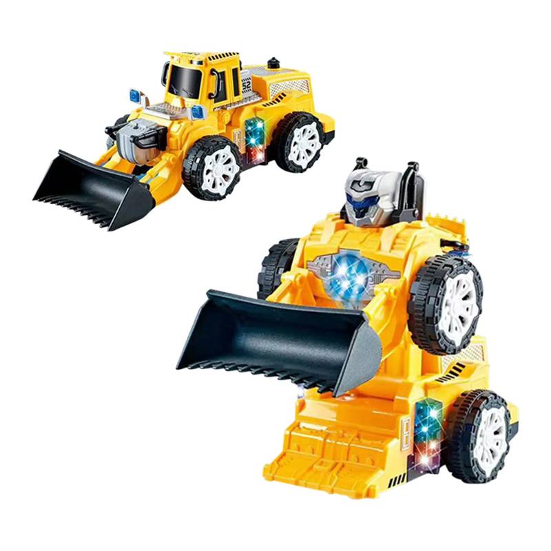 Transformer Car™ - Transformieren und Antreiben - Spielzeugauto Bulldozer und Transformator | Pädagogisches Holzspielzeug von Mein Kleines Baby