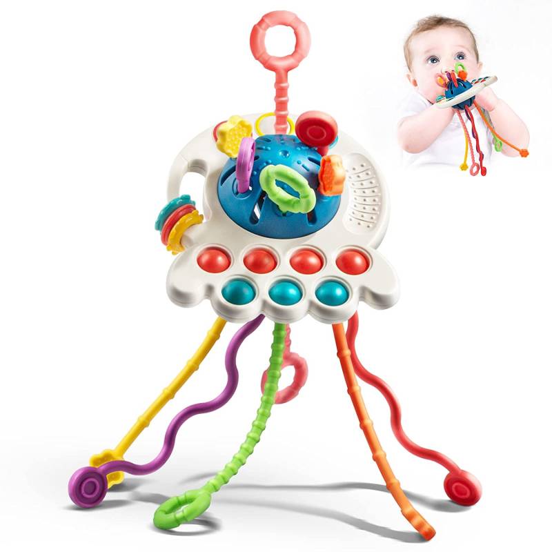 UfoToy™ - Entwickeln und spielen! - Pädagogisches Spielzeug Ufo | Pädagogisches Holzspielzeug von Mein Kleines Baby