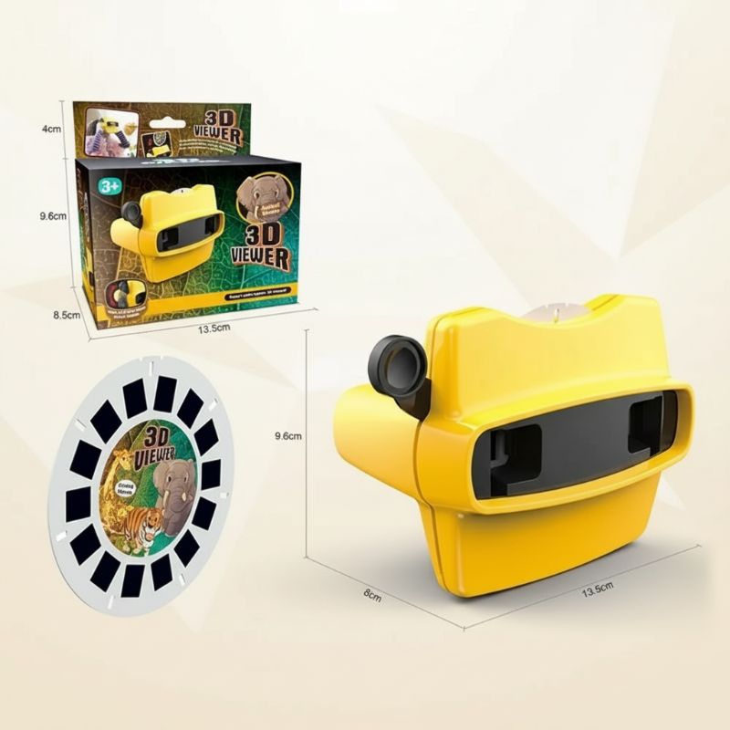 ViewMax – Retro & Lustig – 3D-Brille Gelb | Pädagogisches Holzspielzeug ViewMax – Retro & Lustig – 3D-Brille Gelb | Pädagogisches Holzspielzeug von Mein Kleines Baby