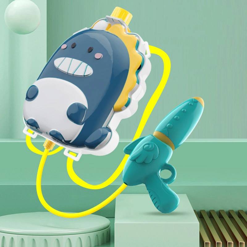 Watergun Backpack™ - Wellen von Spaß - Wasserpistole Blau | Pädagogisches Holzspielzeug von Mein Kleines Baby