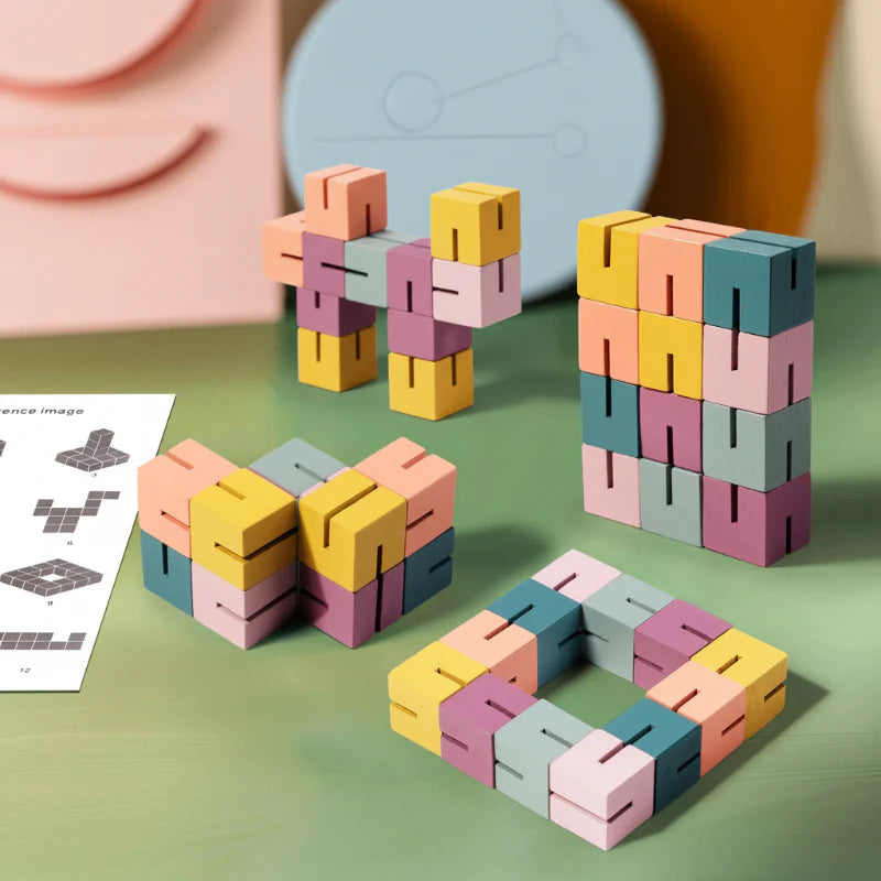 WoodCraft – Herausfordernd & Lehrreich – 3D-Holzbauklötze-Puzzle | Pädagogisches Holzspielzeug WoodCraft – Herausfordernd & Lehrreich – 3D-Holzbauklötze-Puzzle | Pädagogisches Holzspielzeug von Mein Kleines Baby
