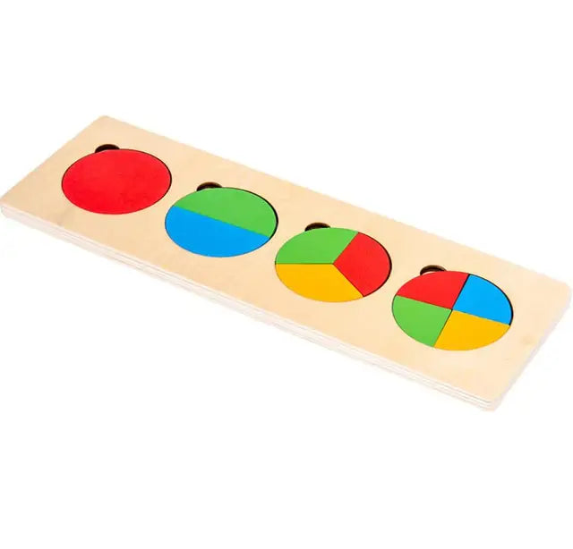 Woods™ - Puzzle-Spaß für Kleinkinder - Geometrisches Montessori-Formen-Puzzle Kreis | Pädagogisches Holzspielzeug von Mein Kleines Baby