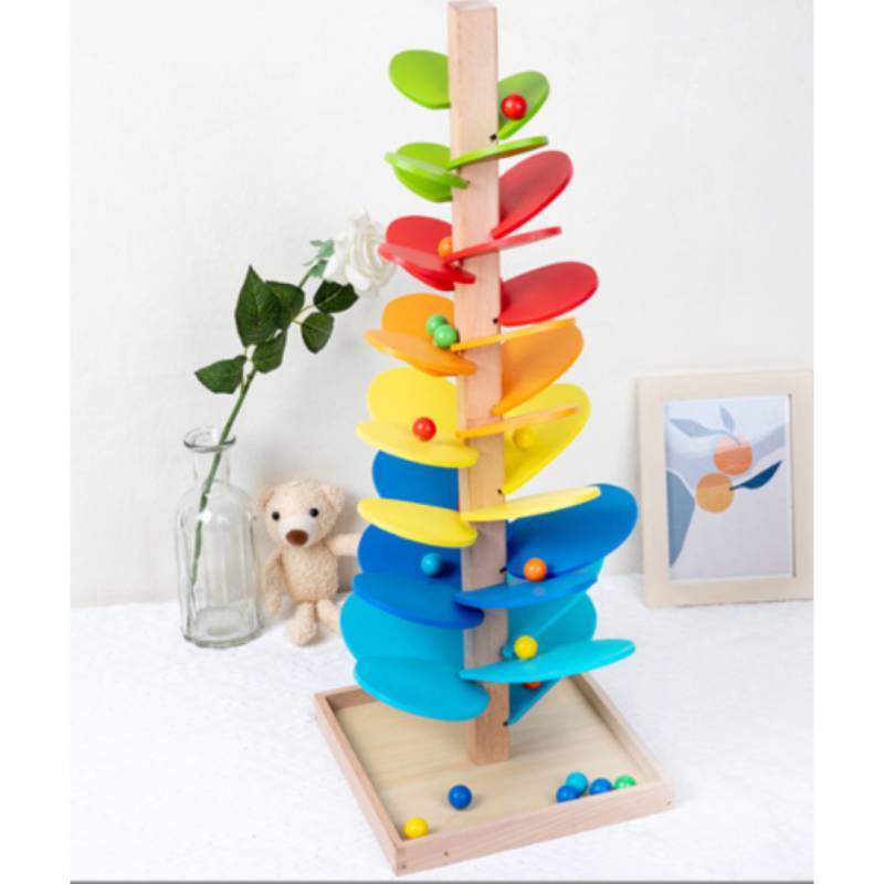 Woods™ - Spielerische Äste - Regenbogenbaum Regenbogenbaum L - 61 cm | Pädagogisches Holzspielzeug von Mein Kleines Baby