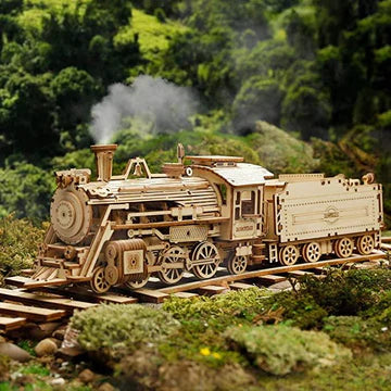 Woods™ - Stundenlanger Bauspaß! - 3D-Holzmodellbahn | Pädagogisches Holzspielzeug von Mein Kleines Baby