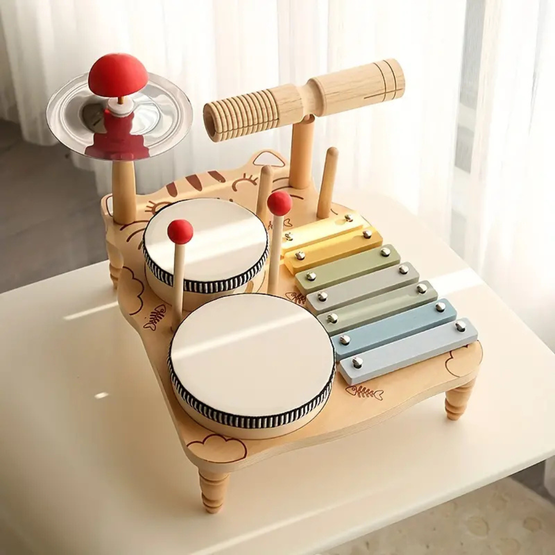 Woods – Musikalisch & pädagogisch – Holz-Schlagzeug für Kleinkinder | Pädagogisches Holzspielzeug Woods – Musikalisch & pädagogisch – Holz-Schlagzeug für Kleinkinder | Pädagogisches Holzspielzeug von Mein Kleines Baby