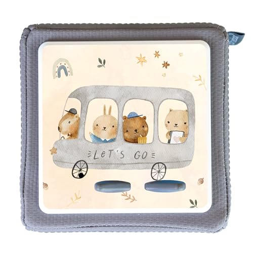 MeinBaby123® Toniebox Schutzfolie Boho | Toniebix Zubehör | Toniebox Aufkleber passgenau & selbstklebend | Toniebox Sticker | Geschenke für Kinder zum Geburtstag (Freunde Bus) von MeinBaby123