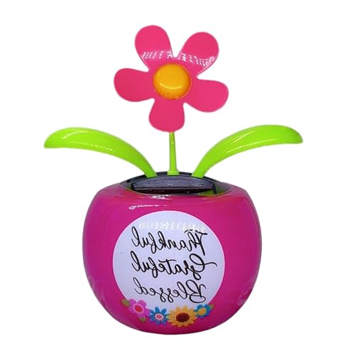 Meindin Blume Wackelköpfe für Auto Armaturenbrett Solar Blume Auto Dekoration Solar Shaking Flower Ornament Automatische Schütteln Blume für Haus Fenster von Meindin