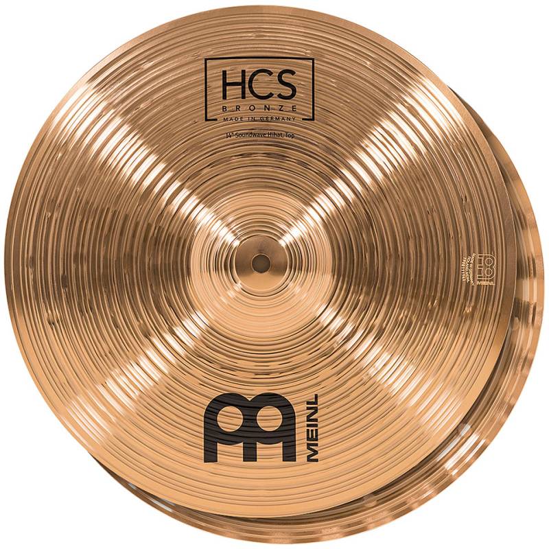 Meinl HCS Bronze HCSB14SWH 14" Soundwave Hihat Hi-Hat-Becken von Meinl