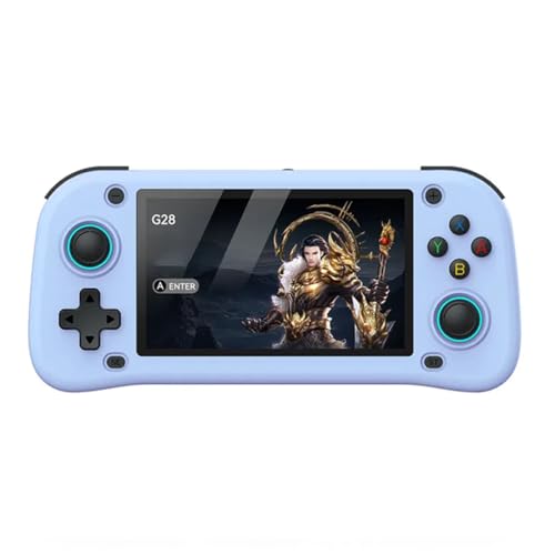 Meiurlex 𝟮𝟬𝟮𝟱 𝗡𝗲𝘂 G28 Handheld Spielkonsole 128GB mit 30.000 Spielen, 4,3-Zoll HD Bildschirm Cortex-A7 Linux System Konsole, Tragbare Retro Videospielkonsole Player Emulatoren von Meiurlex