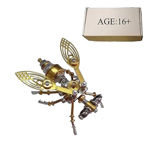 Meiurlex Fruchtfliege 3D Metall Puzzle Set für Erwachsene, 100+ Teile Mechanisches Insekten DIY Steampunk 3D Puzzle Kreatives Handgefertigtes Ornamente Spielzeug von Meiurlex