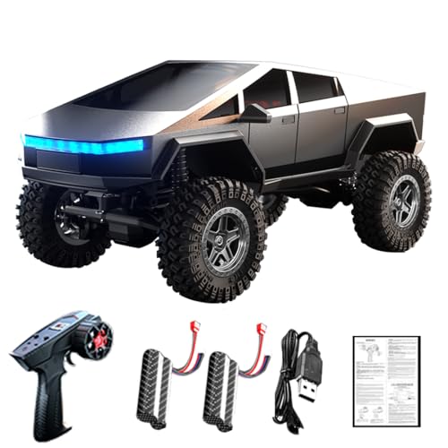 Meiurlex 𝐍𝐄𝐔 Ferngesteuertes Geländefahrzeug Modell, 2,4GHz Fernbedienung 4WD Off-Road Pick-up Truck RC Auto Fahrzeuge für Kinder und Erwachsene von Meiurlex