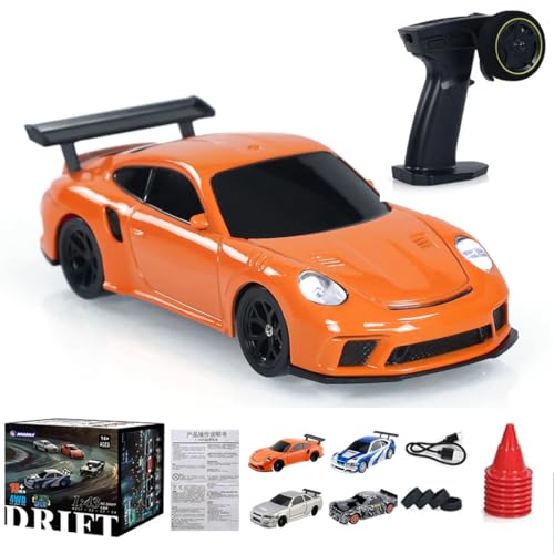 Meiurlex RC Drift Car mit Lichtern, 1:43 Ferngesteuertes Drift Auto 2,4G Voll Proportionales 15km/h Mini RC Racing Drift Auto Spielzeug Geschenk für Erwachsene Kinder Meiurlex RC Drift Car mit Lichtern, 1:43 Ferngesteuertes Drift Auto 2,4G Voll Proportionales 15km/h Mini RC Racing Drift Auto Spielzeug Geschenk für Erwachsene Kinder von Meiurlex