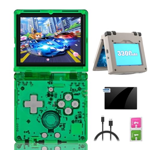 Meiurlex RG35XX SP Fold Spielekonsole mit 128G TF Karte 10000+ Spiele, 3,5 Zoll IPS Bildschirm Linux-System Retro Spielkonsole Unterstützt 5G WiFi & Bluetooth HD TV Ausgang, 3300 mAh von Meiurlex