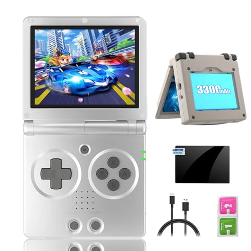 Meiurlex RG35XX SP Fold Spielekonsole mit 128G TF Karte 10000+ Spiele, 3,5 Zoll IPS Bildschirm Linux-System Retro Spielkonsole Unterstützt 5G WiFi & Bluetooth HD TV Ausgang, 3300 mAh von Meiurlex