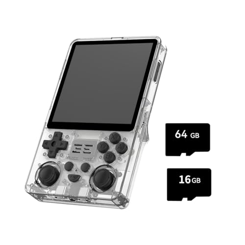 Meiurlex RGB20SX Handheld Spielkonsole 64GB mit 10000 Spiele, 4-Zoll 720 * 720 IPS-Bildschirm Retro Portable Spielkonsole, Linux Handheld Emulator Geschenk für Erwachsene von Meiurlex