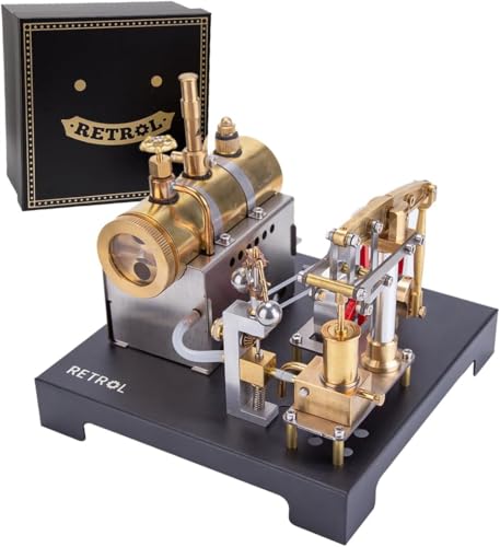 Meiurlex Retrol SE-01 Dampfmaschinen Modellbau für Physik Experimente, 84 Teile Horizontaler Kessel Voll-Metall Beam Steam Engine Motor mit Generator Meiurlex Retrol SE-01 Dampfmaschinen Modellbau für Physik Experimente, 84 Teile Horizontaler Kessel Voll-Metall Beam Steam Engine Motor mit Generator von Meiurlex