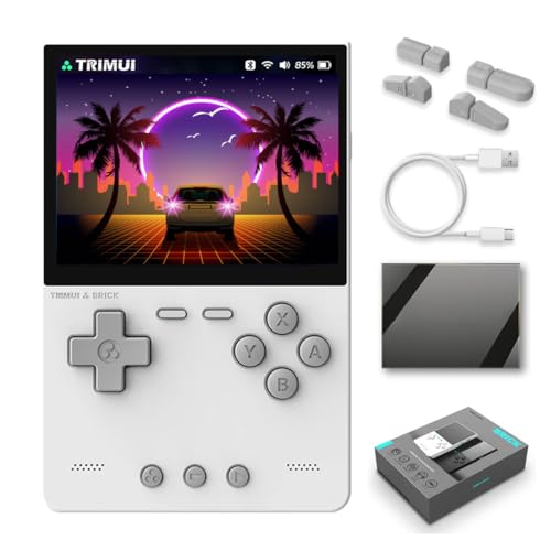 Meiurlex TRIMUI Brick Handheld Spielkonsole, 3,2-Zoll IPS Bildschirm Linux Allwinner A133P Retro Arcade Videospiel Emulator Geschenke Spielzeug für Kinder Erwachsene (Keine Spiele) von Meiurlex