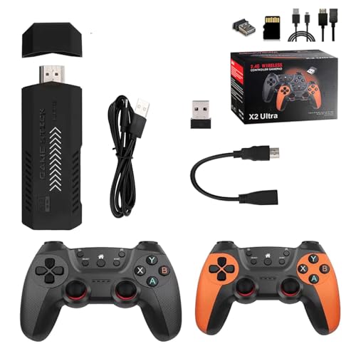 Meiurlex X2 Ultra Retro Konsole Nostalgie Game Stick mit 40000+ Spielen, Plug and Play Game Stick 4K HDMI 128GB TV Spielkonsole Stick für Erwachsene von Meiurlex