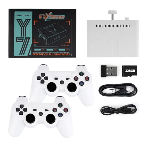 Meiurlex Y7 Retro Konsole mit 11000+ Spielen, 128GB Plug and Play Game Stick 4K HDMI TV Nostalgie Game Stick für Erwachsene und Kinder von Meiurlex