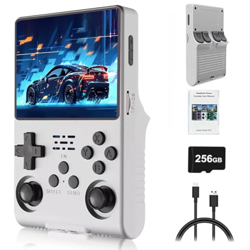 R40S PRO Retro Handheld Spielkonsole 256GB mit 30000+Spielen, Linux System 3,5-Zoll IPS Bildschirm Videospielkonsole für Jungen und Mädchen R40S PRO Retro Handheld Spielkonsole 256GB mit 30000+Spielen, Linux System 3,5-Zoll IPS Bildschirm Videospielkonsole für Jungen und Mädchen von Meiurlex