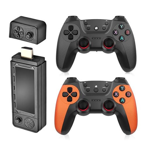 X9 Ultra Retro Game Sticks mit 2.4G Dual Wireless Controllers, 128G Plug and Play Nostalgie Videospiel Konsolen Emulatoren 4K HD für TV, 42000+ Spiele von Meiurlex