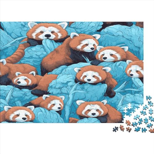 Kleiner Panda 1000 Teile Tier Erwachsene Puzzle Family Challenging Spiele Geburtstag Home Decor Lernspiel Entspannung Und Intelligenz 300pcs (40x28cm) von MekUk