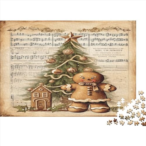 Lebkuchen 1000 Teile Weihnachtsbaum Erwachsene Puzzles Family Challenging Spiele Wohnkultur Lernspiel Geburtstag Stress Relief Toy 1000pcs (75x50cm) von MekUk