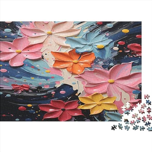 Lotusblume Puzzles Erwachsene 1000 Teile Farbe Family Challenging Spiele Geburtstag Moderne Wohnkultur Educational Spiele Stress Relief Toy 1000pcs (75x50cm) von MekUk