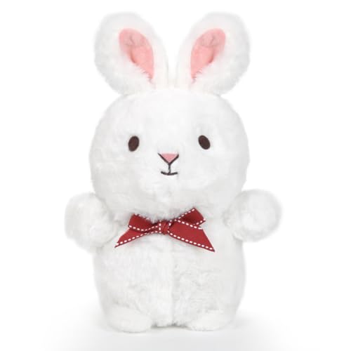 Weiß-23cm-Hase Kuscheltier, Plüschspielzeug, Ostern hase Plüschtier, Plüschspielzeug Kinder, Kuscheltiere Mädchen, Geeignet zum Spielen, Geschenke und Umarmungen von Meleager