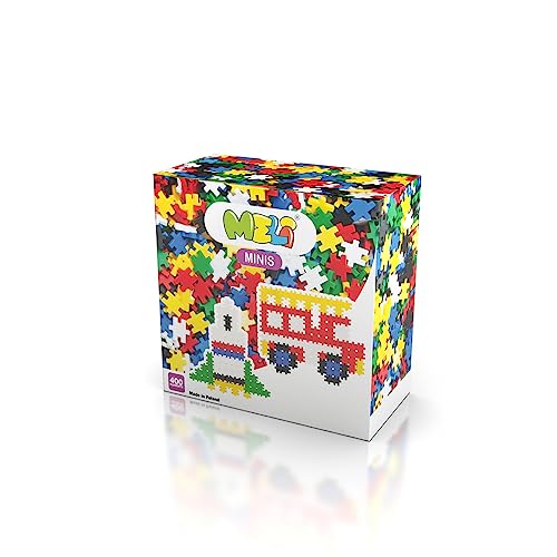 Meli Minis 400 | 400 Bunte Steckbausteine für kreative Kinder ab 3 Jahren | Lernspielzeug für Mosaike, Figuren & 3D-Modelle | Fördert Motorik & Fantasie von Meli