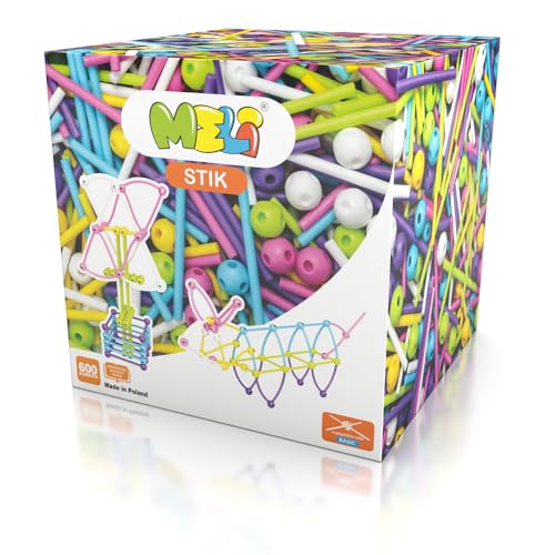 Meli Stick Pink 600 – 600 Bunte Stik Bausteine für kreative Konstruktionen – inklusive Kugeln und Stäben Meli Stick Pink 600 – 600 Bunte Stik Bausteine für kreative Konstruktionen – inklusive Kugeln und Stäben von Meli