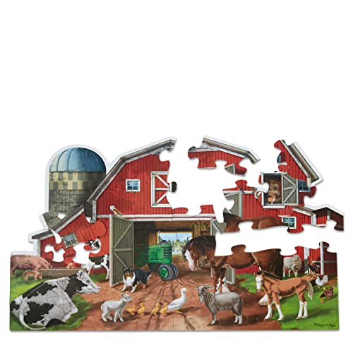 Busy Barn Shaped Floor Puzzle (32 Pieces): Busy Barn Shaped Floor Puzzle (32 Pieces) von Melissa & Doug