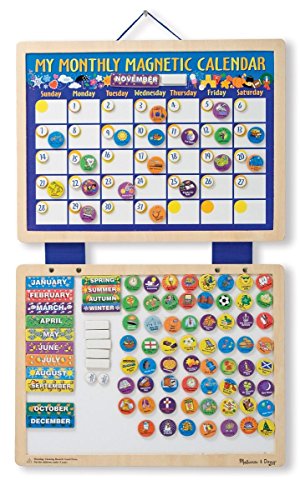 Melissa & Doug My Monthly Magnetic Calendar | Developmental Toy | Cognitive Skills | 4+ | Gift for Boy or Girl von Melissa & Doug