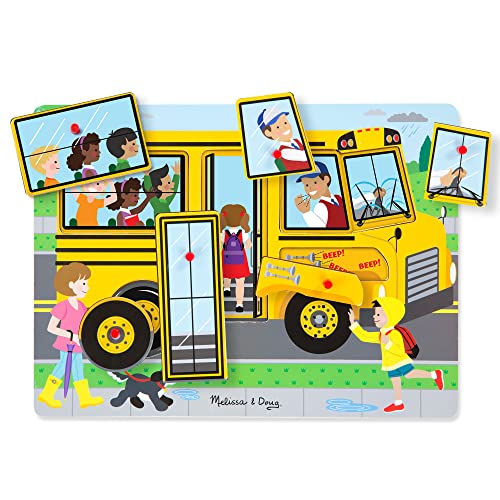 Melissa & Doug Soundpuzzle aus Holz - Die Räder vom Bus von Melissa & Doug