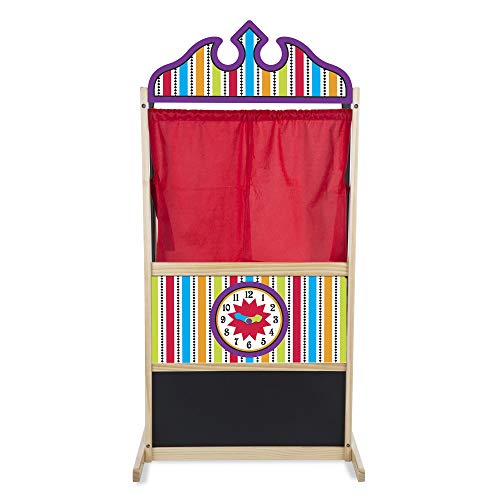 Melissa & Doug 12530 Deluxe Puppentheater PuppentheaterausHolz, Mehrfarben, Standalone von Melissa & Doug